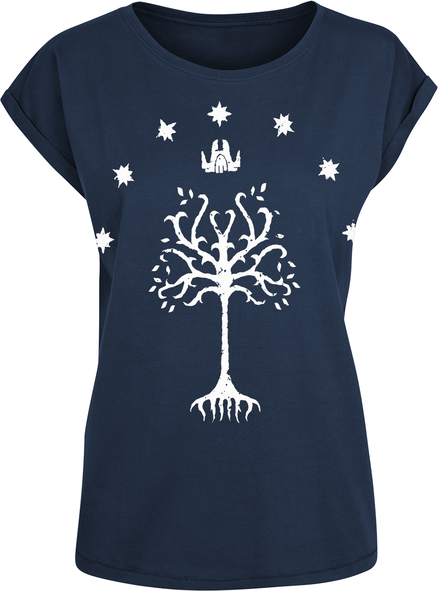 The Lord Of The Rings  T-Shirt - Tree Of Gondor - for Women - dark blue