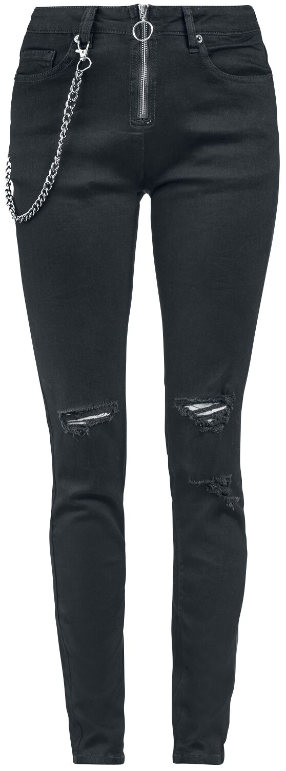 Image of Jeans di Forplay - Abbey - W29L32 a W29L34 - Donna - nero