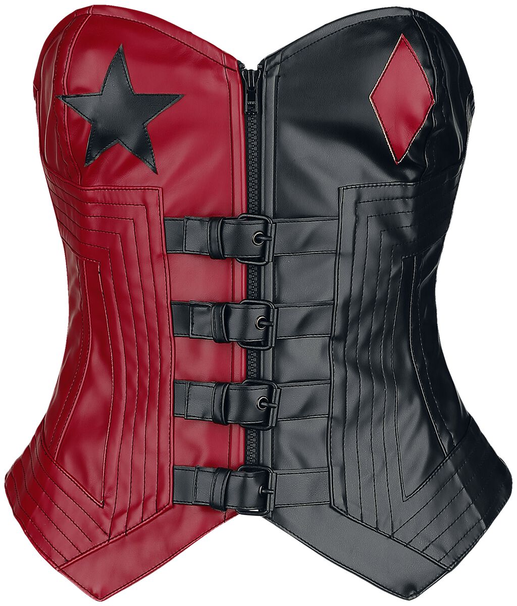 Suicide Squad 2 – Harley Quinn Korsage schwarz rot