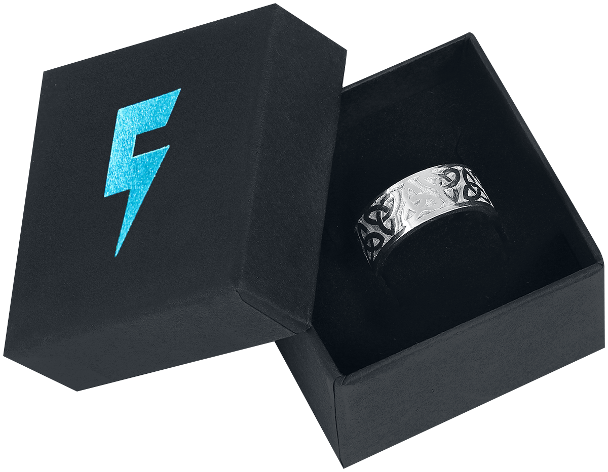 Cloud Factory Royal Celtic Knot Ring silberfarben