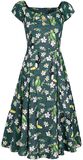 Dolores Tropical Bird Doll Dress, Collectif Clothing, Mittellanges Kleid