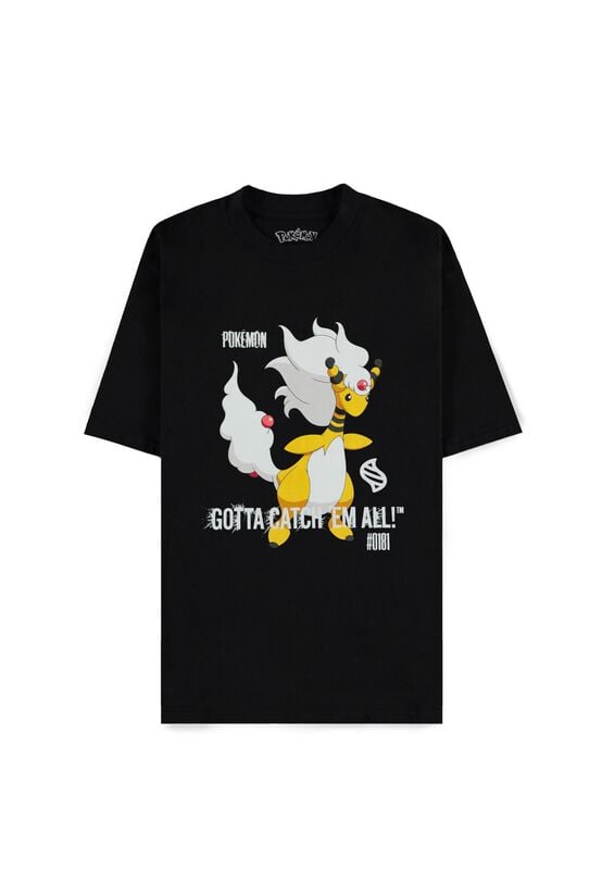 T-Shirt Manches courtes Gaming de Pokémon - Mega - Ampharos - S à XXL - pour Homme - noir