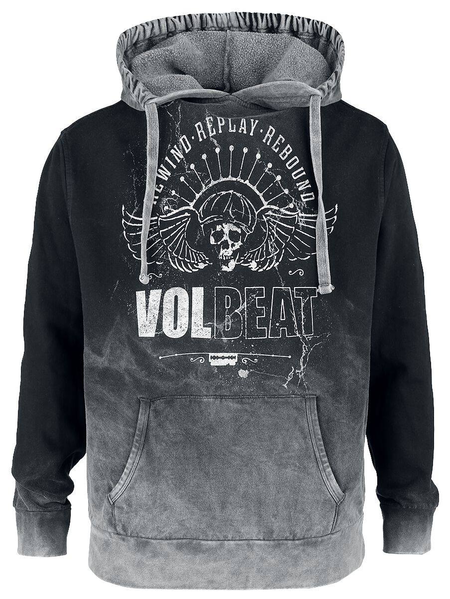 Volbeat Rewind, replay, rebound Hooded sweater grey