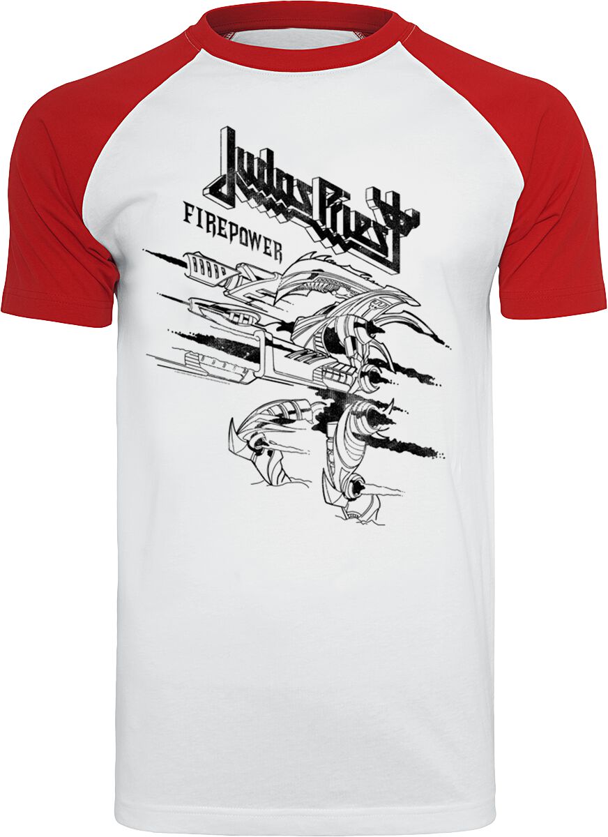 Judas Priest Firepower T-Shirt white red
