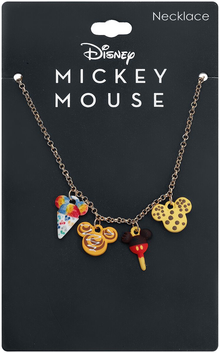Mickey Mouse Food Necklace gold coloured