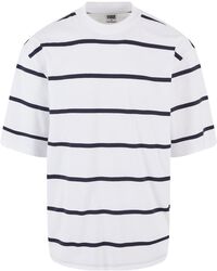 Oversized Sleeve Modern Stripe Tee, Urban Classics, T-Shirt