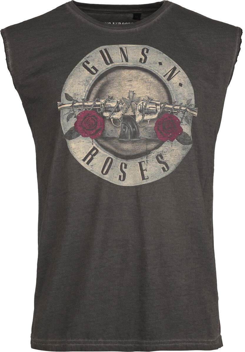 4068143431095 - Guns N Roses Paradise City Label Tank-Top grau in 3XL