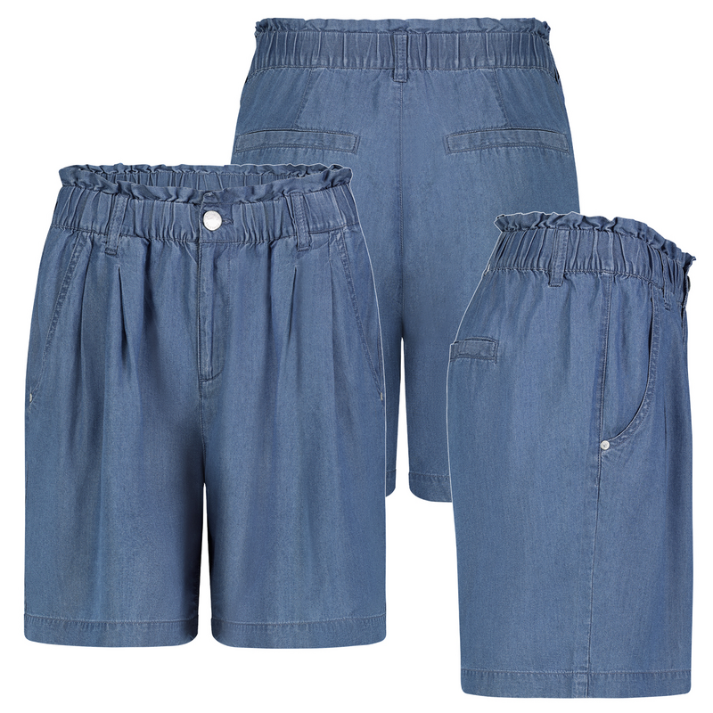 Thumbnail - Authentic Style LYOCELL DENIM SHORTS Short blau in S