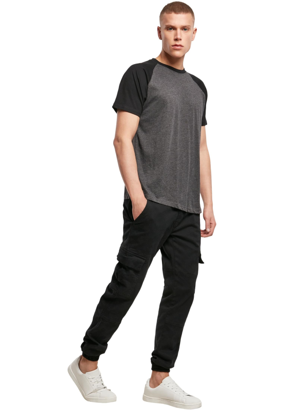 4053838067499 - Raglan Contrast Tee T-Shirt schwarz grau in XXL 4053838067499 - Raglan Contrast Tee T-Shirt schwarz grau in XXL