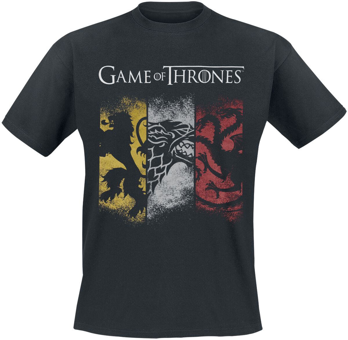 Game Of Thrones T-Shirt - Spray Paint - S bis XXL - für Männer - Größe S - schwarz  - Lizenzierter Fanartikel