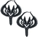 Winged Wolves Hoops Pairs, Wildcat, Ohrring