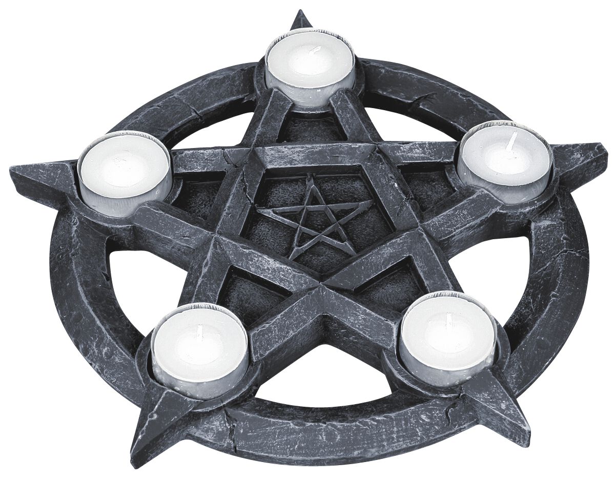 Nemesis Now Pentagram Tealights Tea-Light Holder black