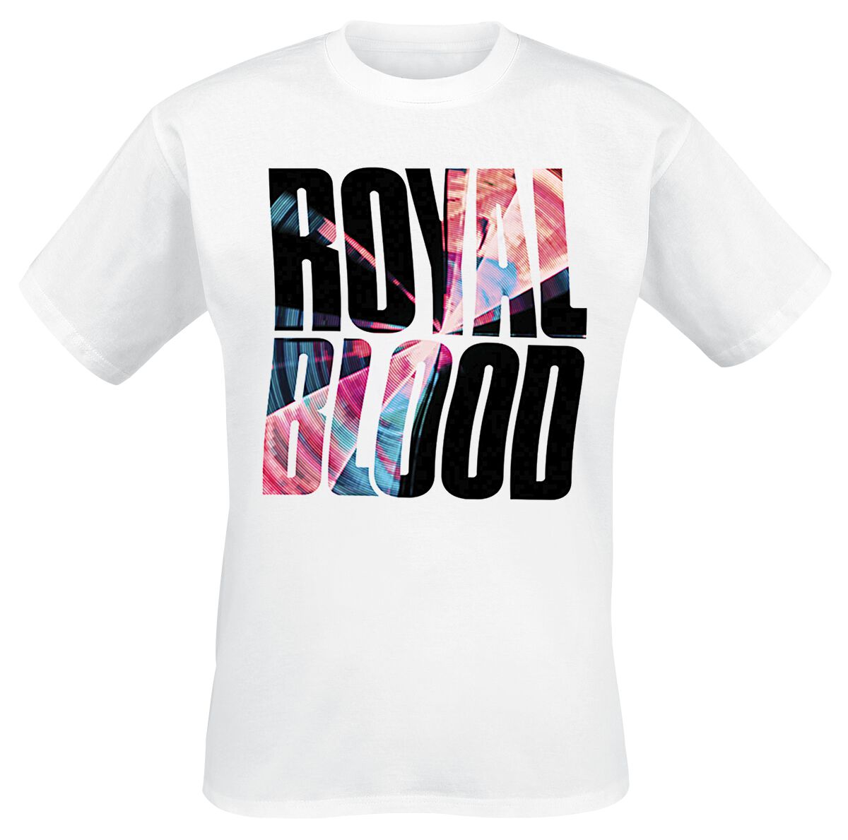 Royal Blood (Band) Warped Album Logo T-Shirt white