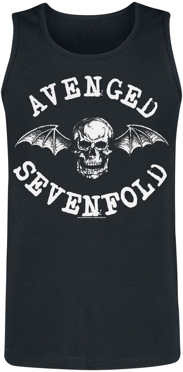 Levně Avenged Sevenfold Skull Logo Tank top černá