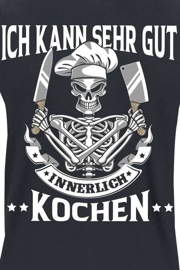 Food Innerlich kochen T-Shirt schwarz