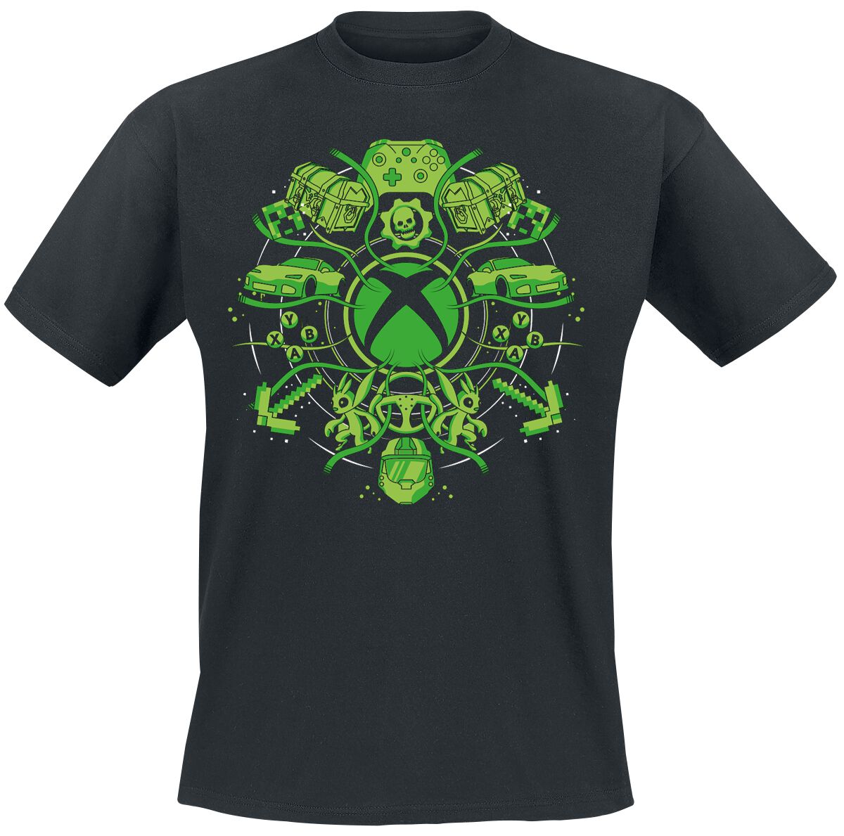 Xbox Illustrated Icons T-Shirt black