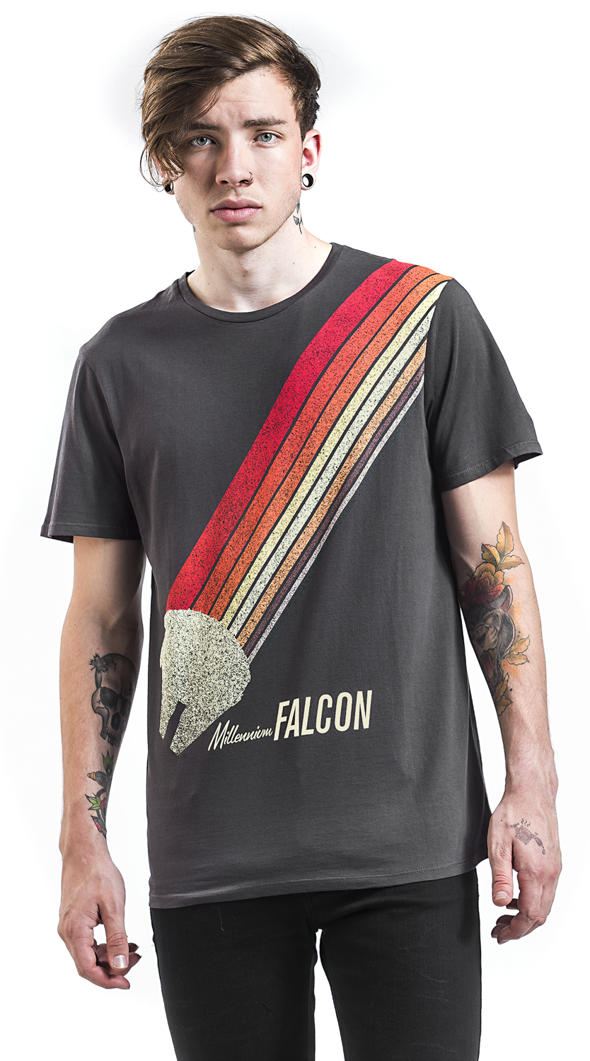 Star Wars Millennium Falcon T-Shirt anthrazit