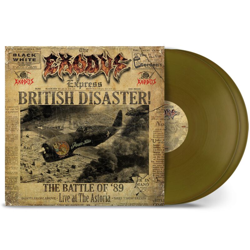 British disaster: The battle of `89 (Live at the Astoria) von Exodus - 2-LP (Coloured, Gatefold, Limited Edition)