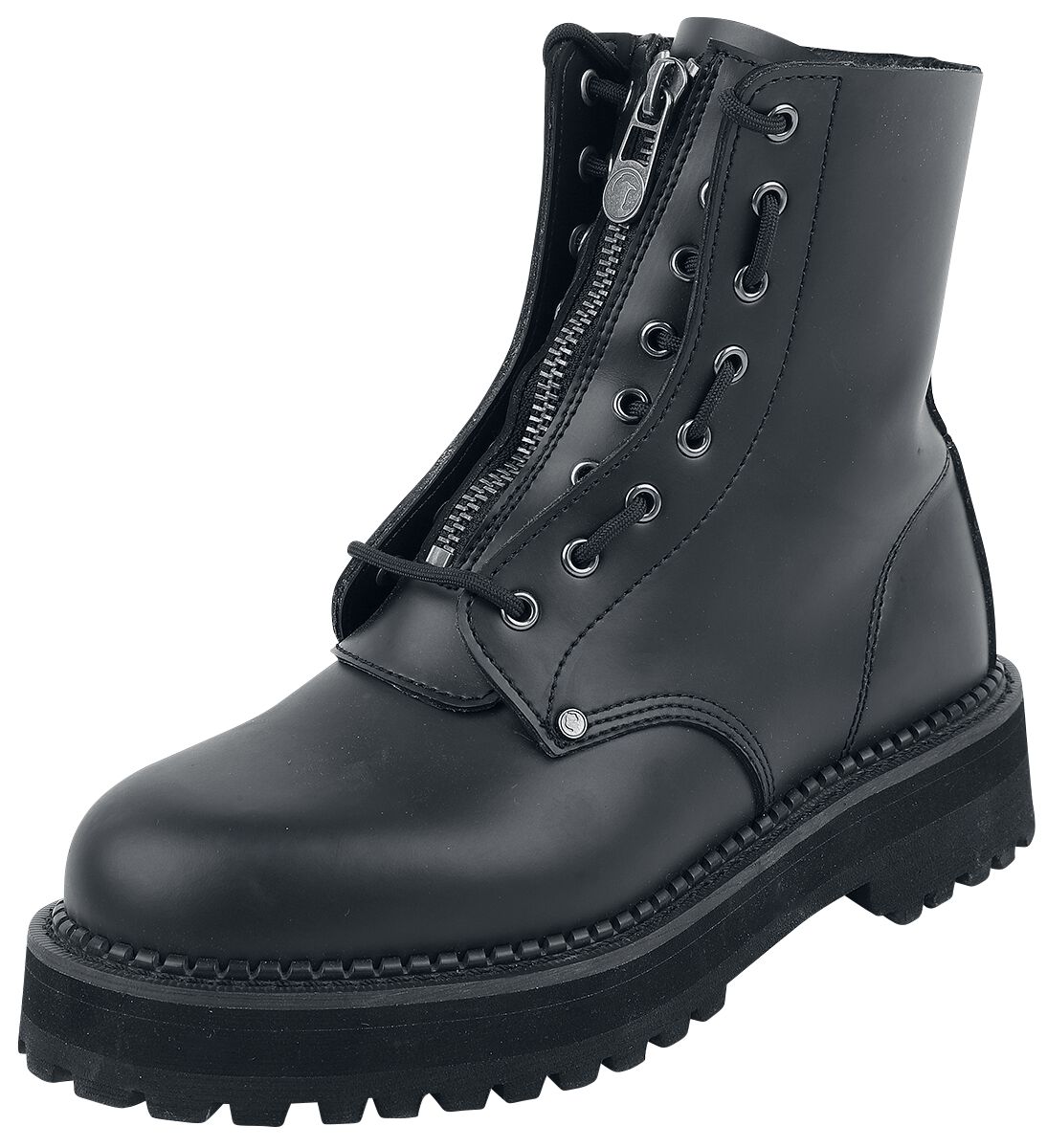 Levně Black Premium by EMP Černé boty se zipem boty černá