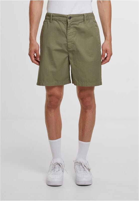 Levně Urban Classics Bermudy Kraťasy olivová