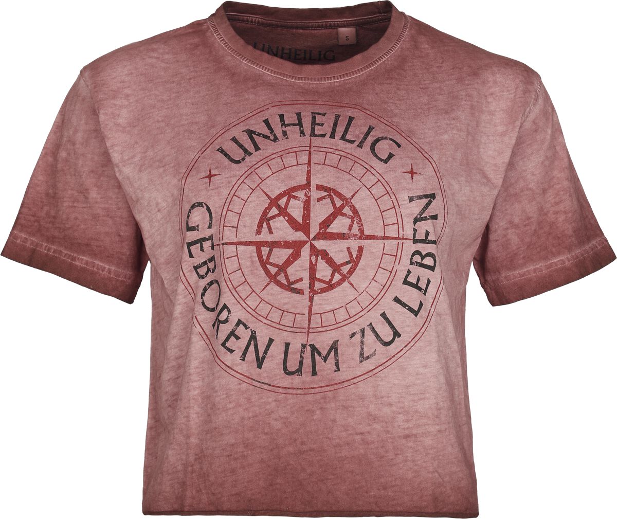 T-Shirt Manches courtes  de Unheilig - Geboren - S à 4XL - pour Femme - rouge