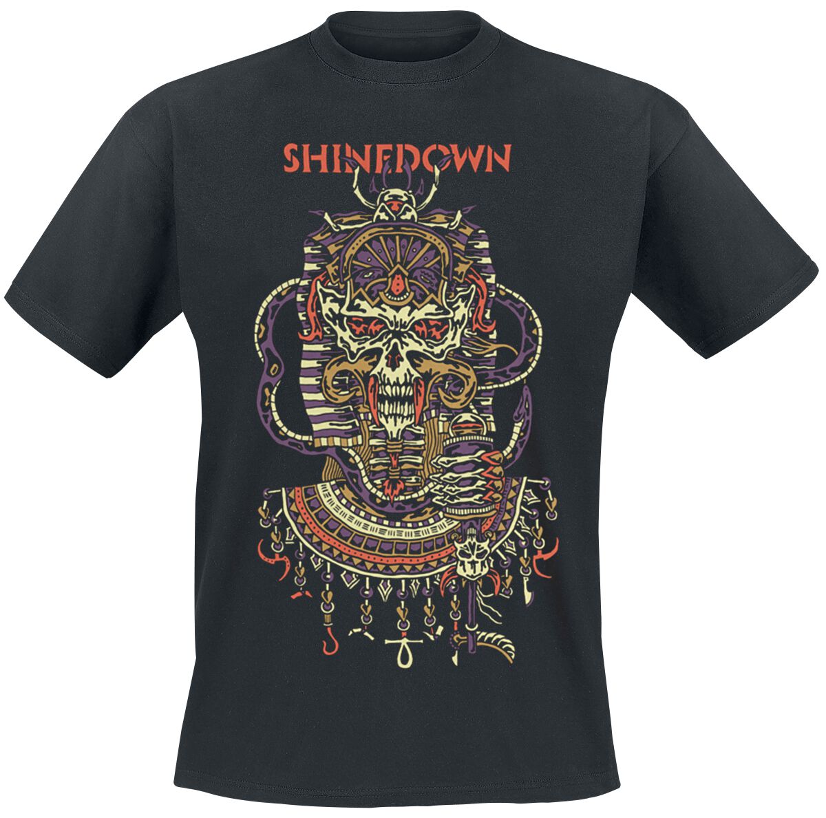 Shinedown Planet Zero Skull T-Shirt black