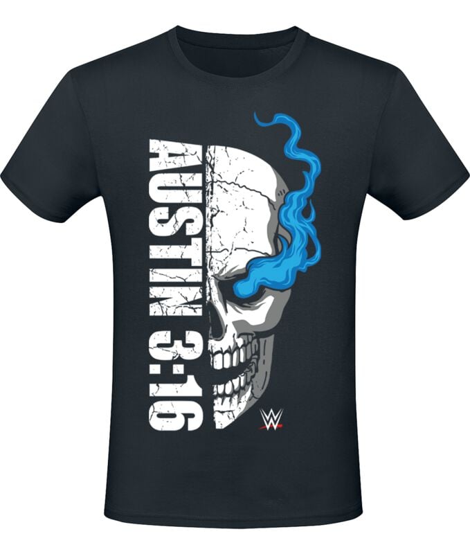 Levně WWE Austin 3:16 Skull Tričko černá