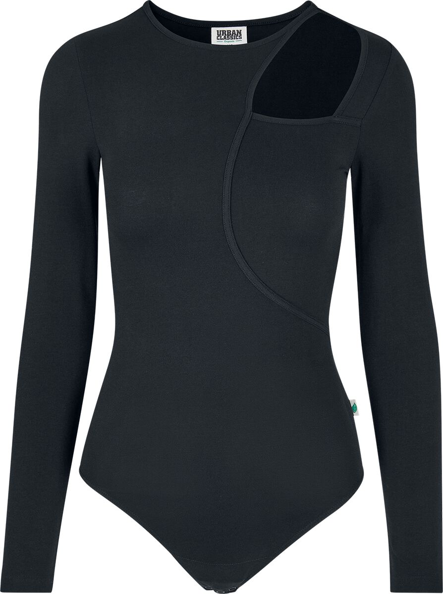 Image of Body di Urban Classics - Ladies’ cut-out long-sleeved body - XS a XL - Donna - nero