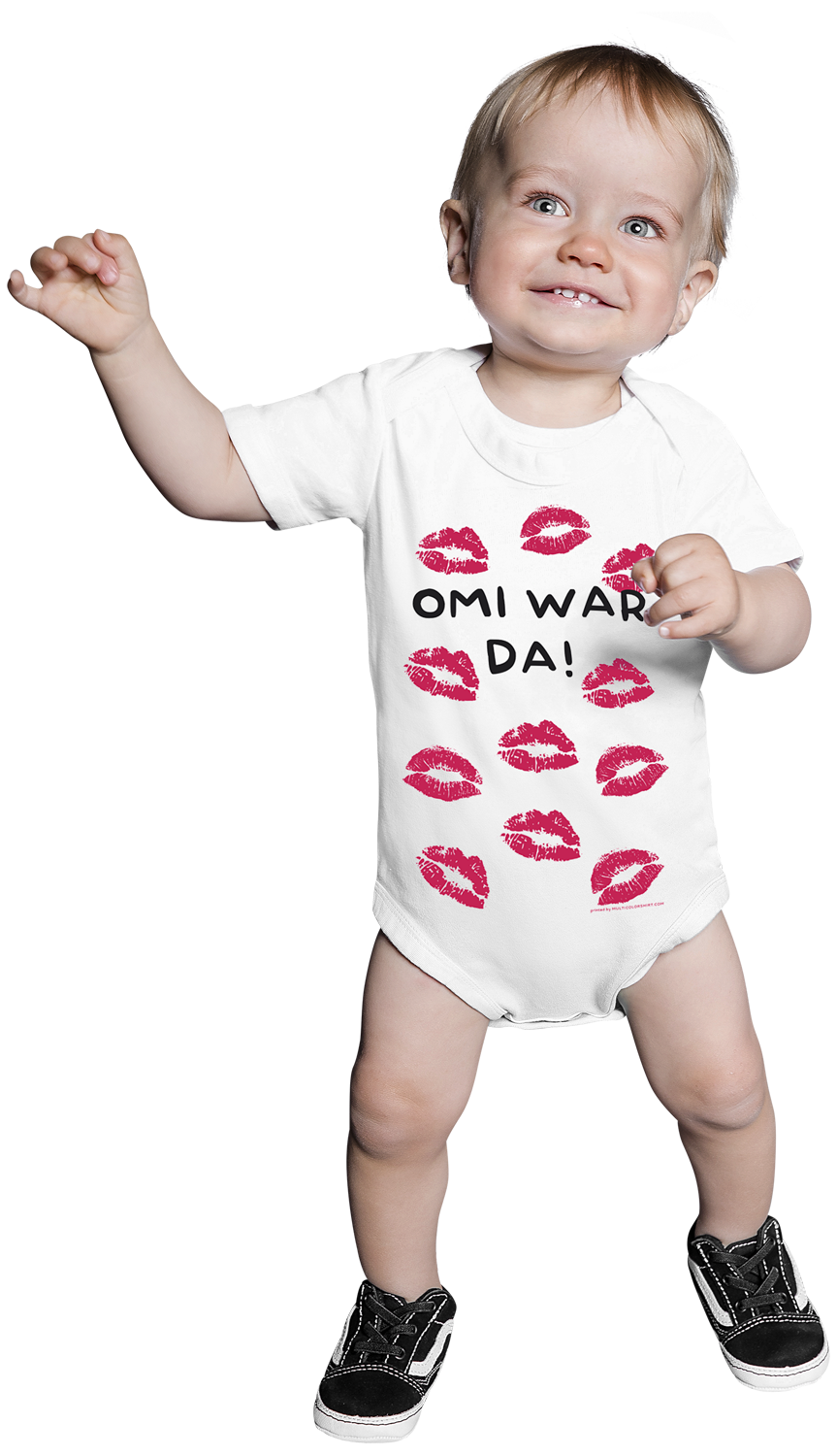 Familie & Freunde Funshirt - Omi war da! - Kids - Omi war da! Body weiß