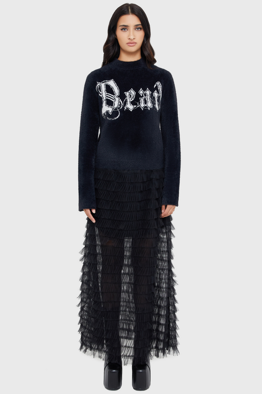 Killstar Gothic Knit jumper - Dead Debbie Jumper - for Women - black