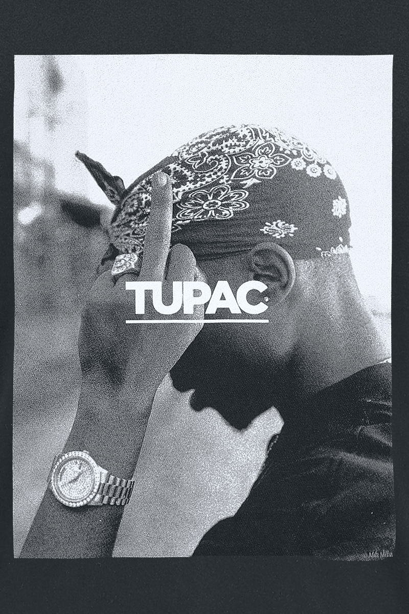 Tupac Shakur Kapuzenpullover - F*ck The World - M bis XXL - für Männer - Größe XXL - schwarz  - Lizenziertes Merchandise!