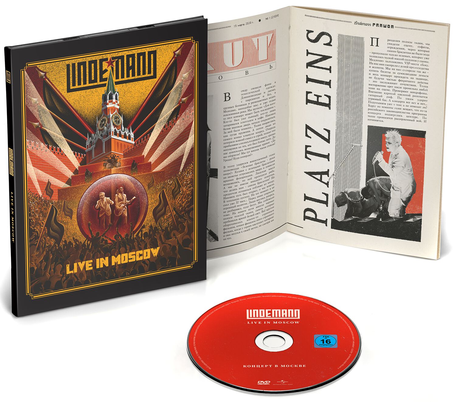 Lindemann Live in Moscow DVD multicolor