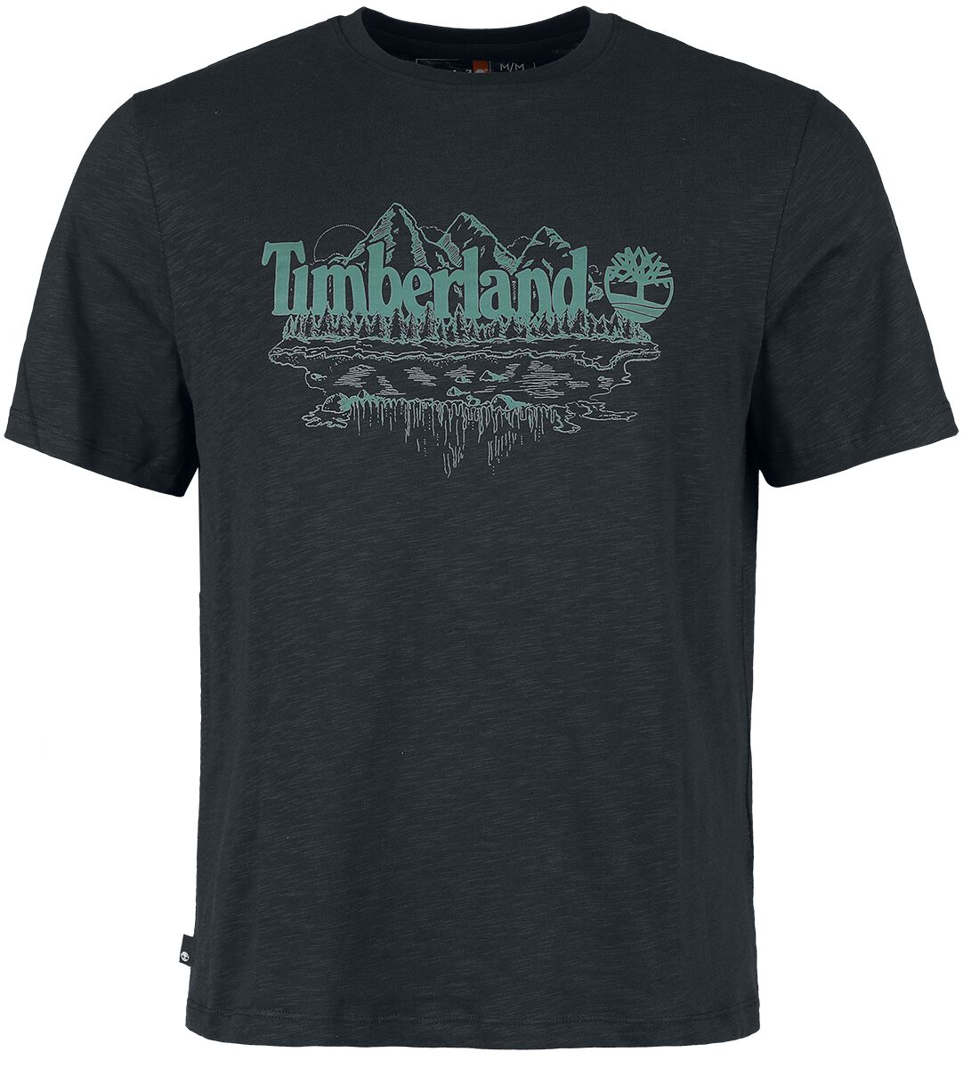 Image of T-Shirt di Timberland - Short Sleeve Graphic Slub T-shirt - S a XXL - Uomo - nero