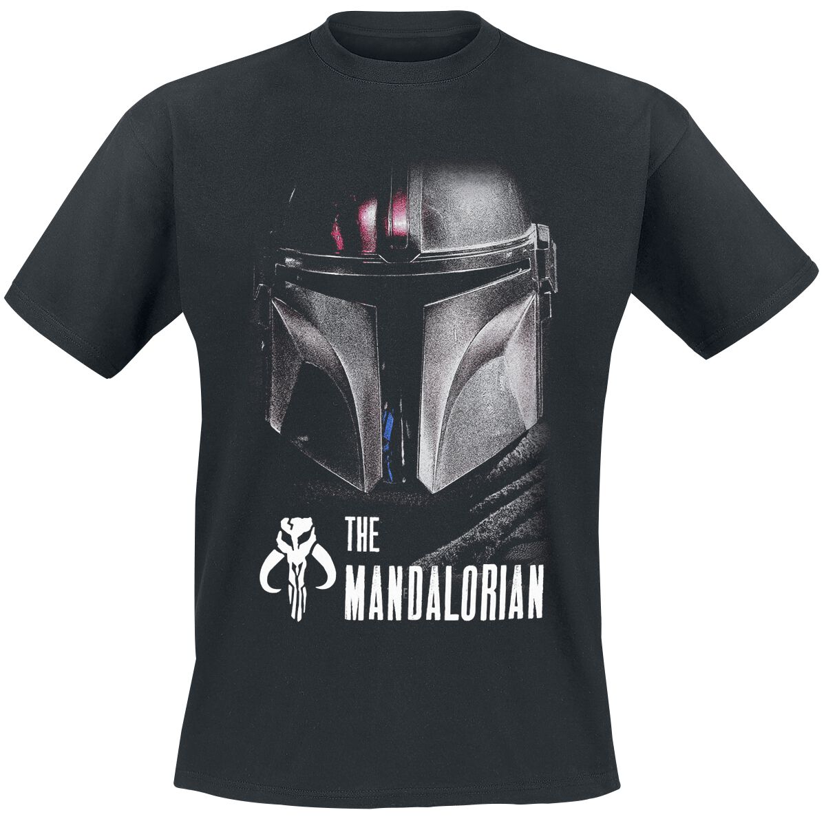 Image of T-Shirt di Star Wars - The Mandalorian - Dark Warrior - S a L - Uomo - nero