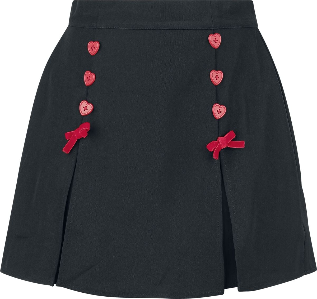 Hell Bunny COLLEEN SKORTS Short schwarz rot in XS