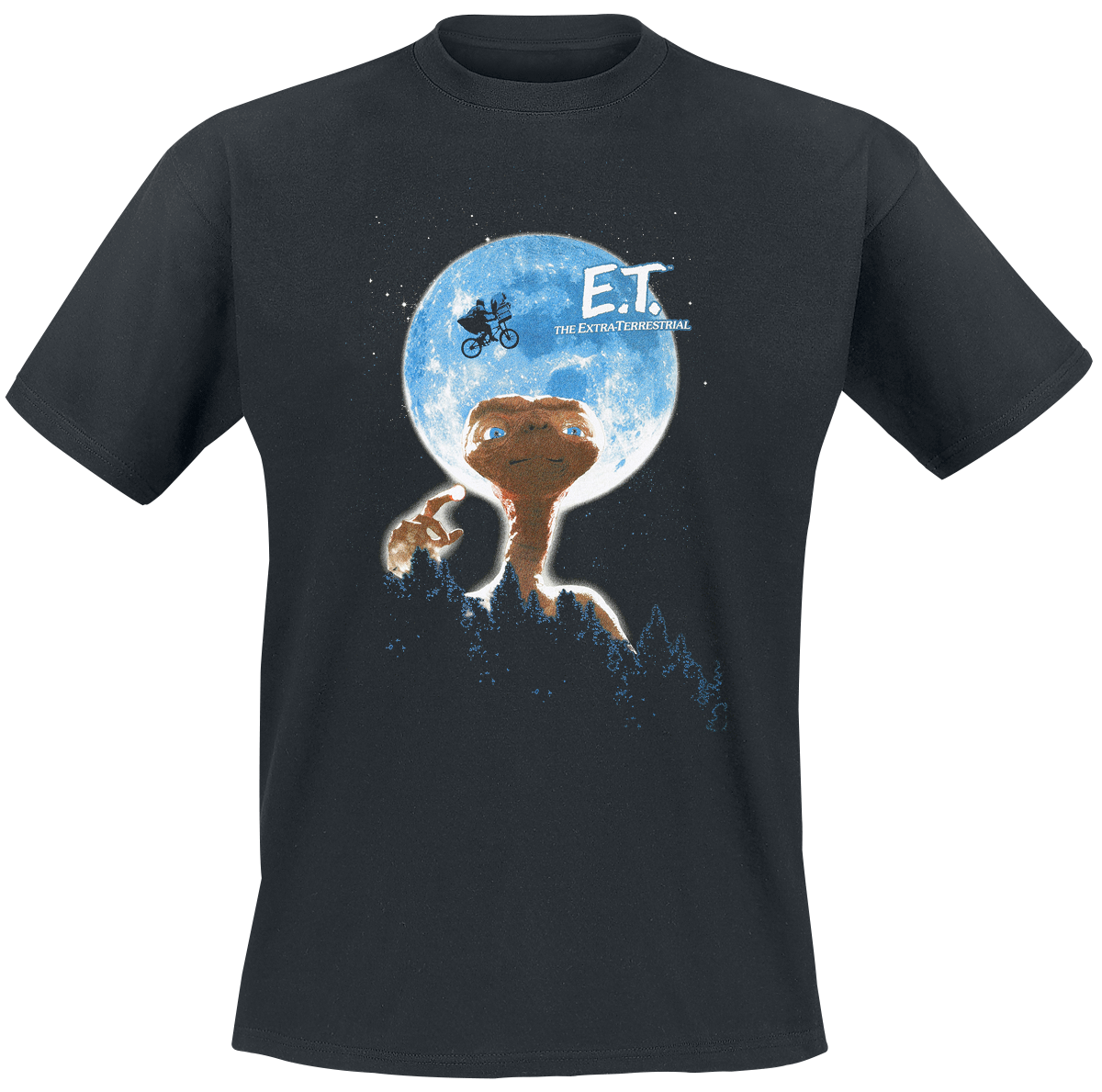 E.T. - the Extra-Terrestrial - Moon - T-Shirt - black image