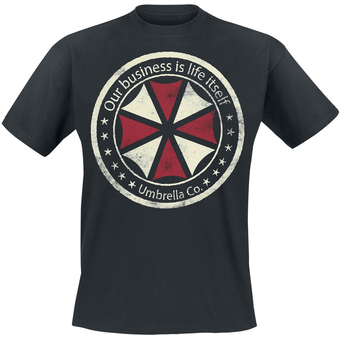 Resident Evil Umbrella Co. - Our Business Is Life Itself T-Shirt schwarz