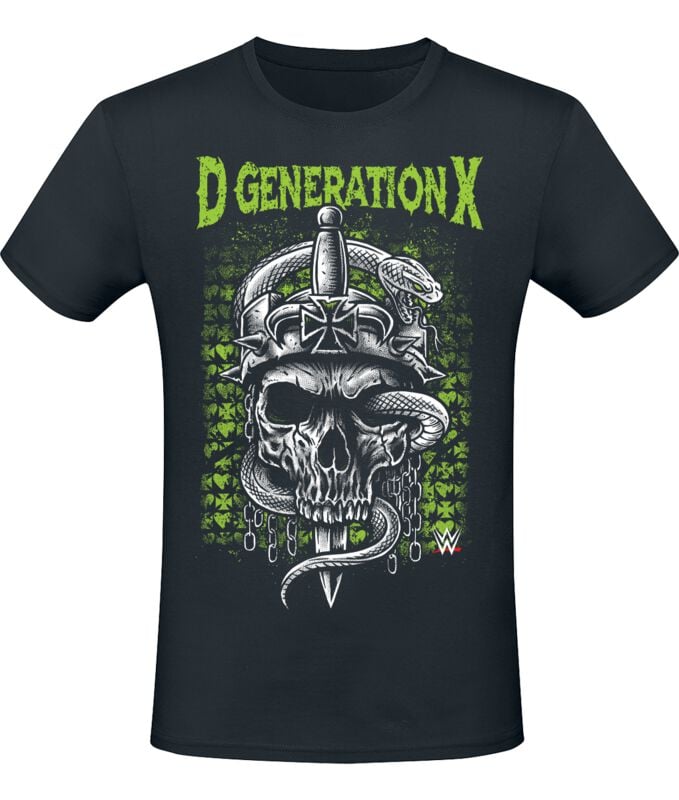 Wwe Uomo Nero T-Shirt Di - Dx - S A M