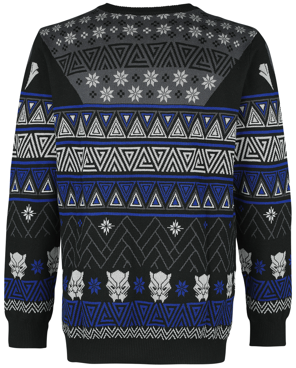 Black Panther Wakanda Forever Weihnachtspullover multicolor