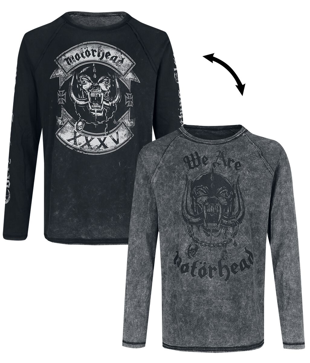 Levně Motörhead EMP Signature Collection Tričko s dlouhým rukávem tmavě šedá