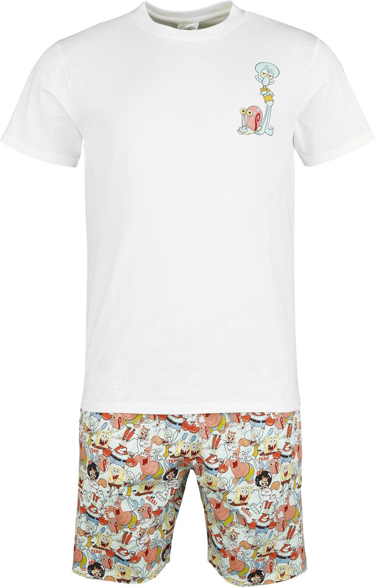Pigiama Di Spongebob Squarepants - Spongebob - Allover - S A 3XL - Uomo - Multicolore