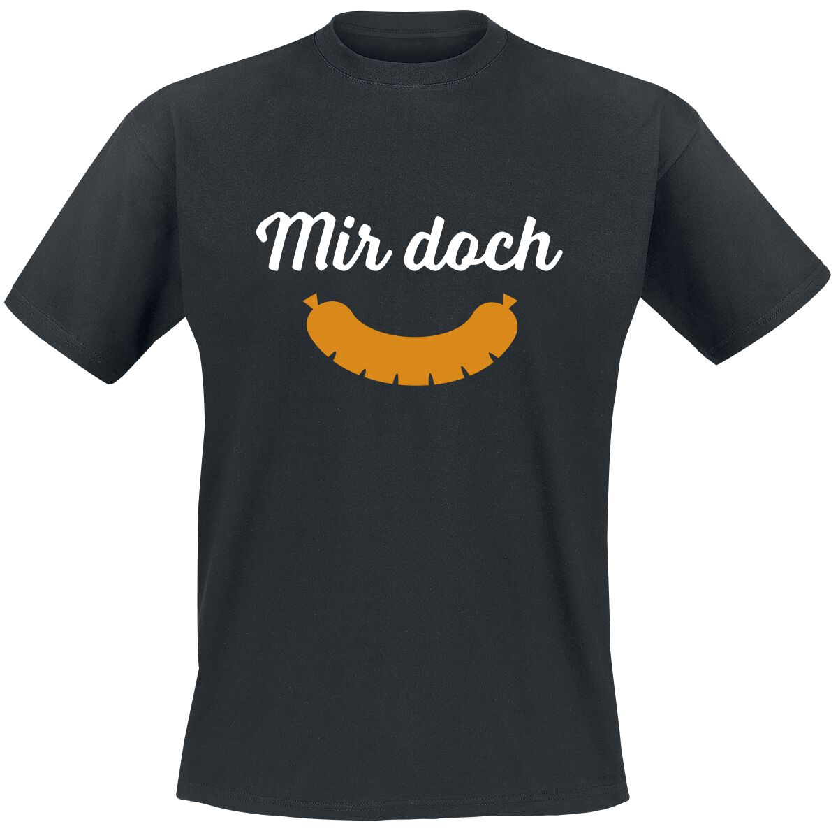 Food T-Shirt - Mir doch Wurst - M bis 5XL - für Männer - Größe XXL - schwarz