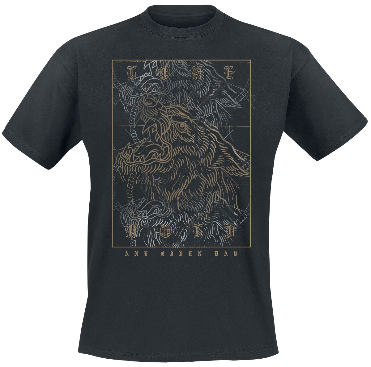 Image of Any Given Day Lonewolf T-Shirt schwarz