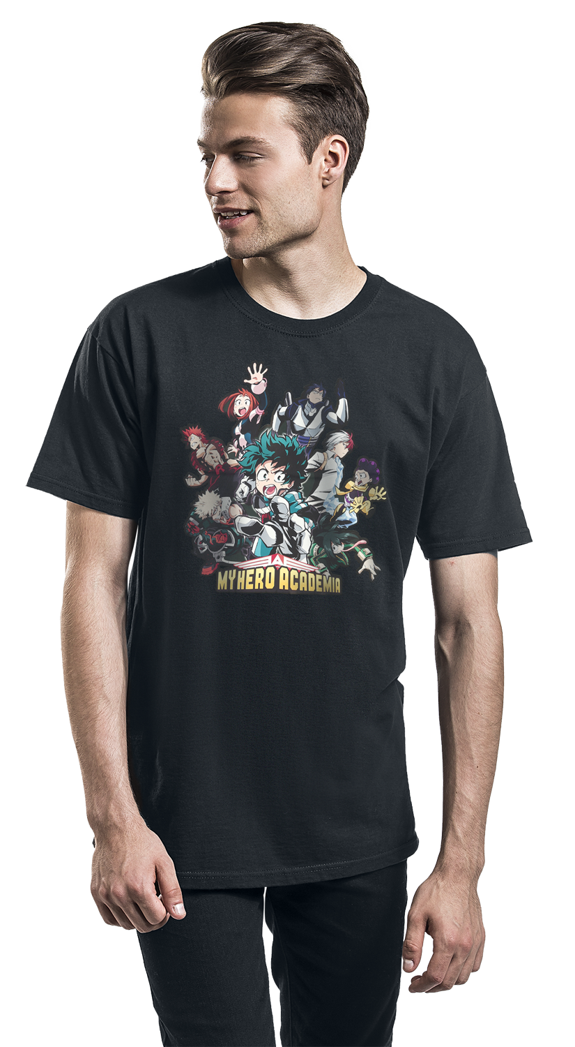 My Hero Academia Heroes T-Shirt schwarz