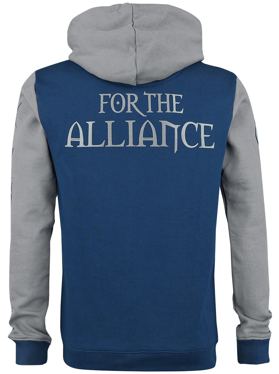 World Of Warcraft - Gaming Kapuzenjacke - Alliance Pride - S - für Männer - Größe S - blau/grau