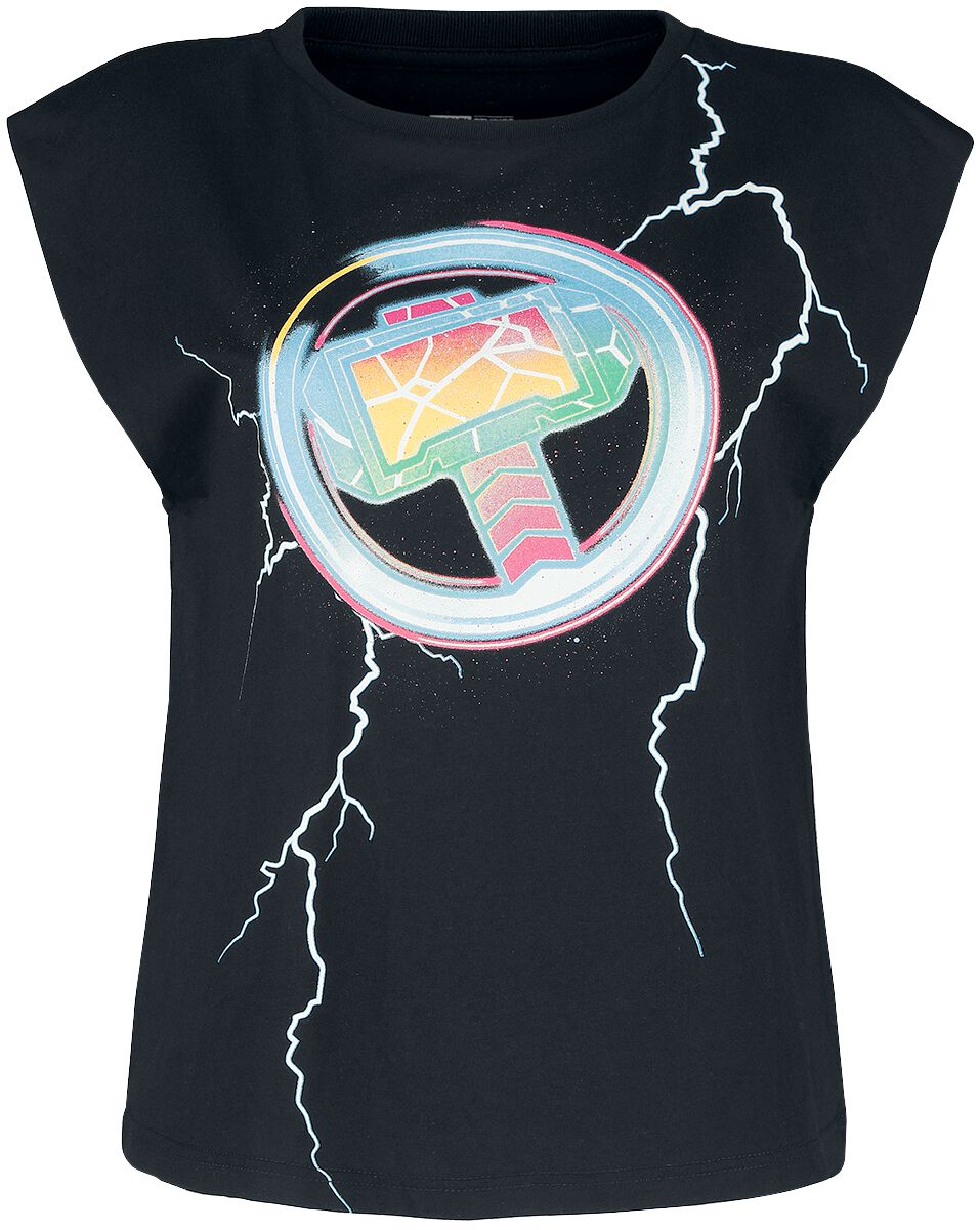 Top de Thor - Love And Thunder - Lightning - S à M - pour Femme - noir