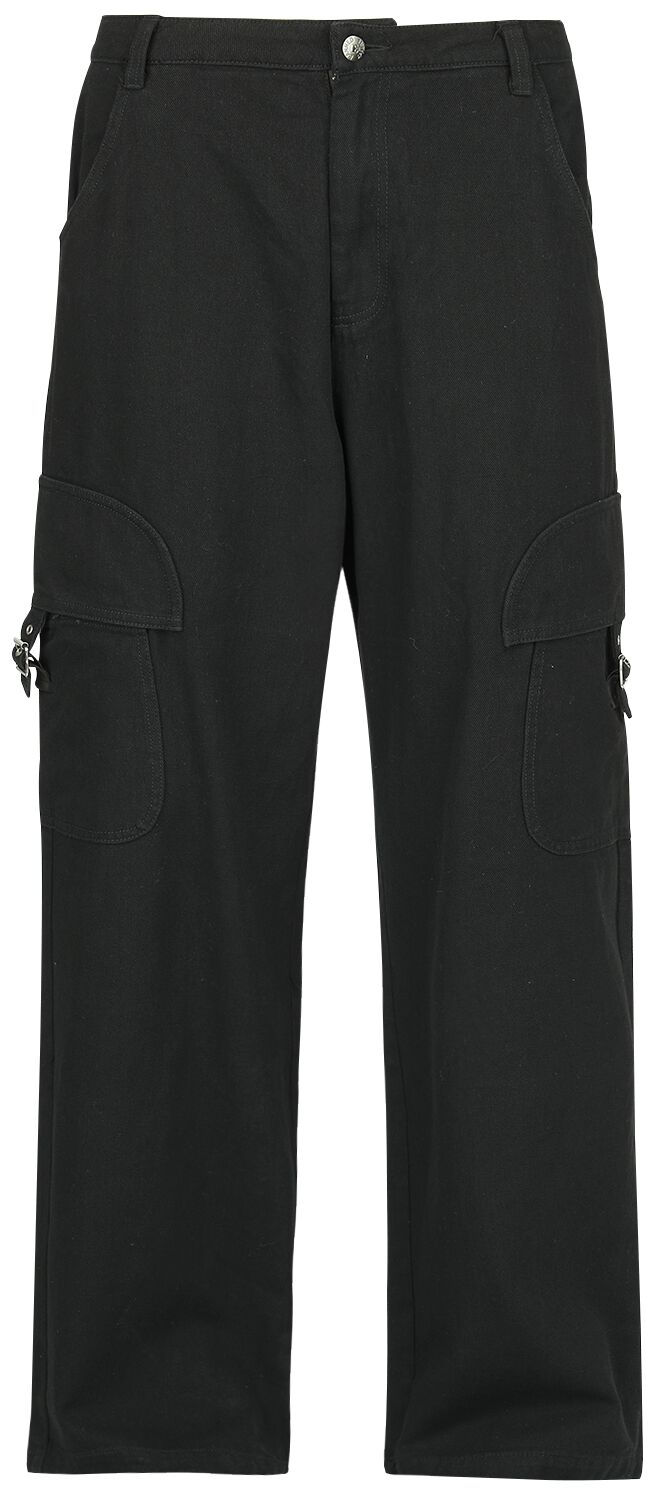 Banned Alternative Jeans - Aurora Wide Leg Trousers - XS bis S - für Damen - Größe S - schwarz