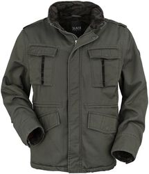 Jacket with hidden hood, Black Premium by EMP, Winterjacke