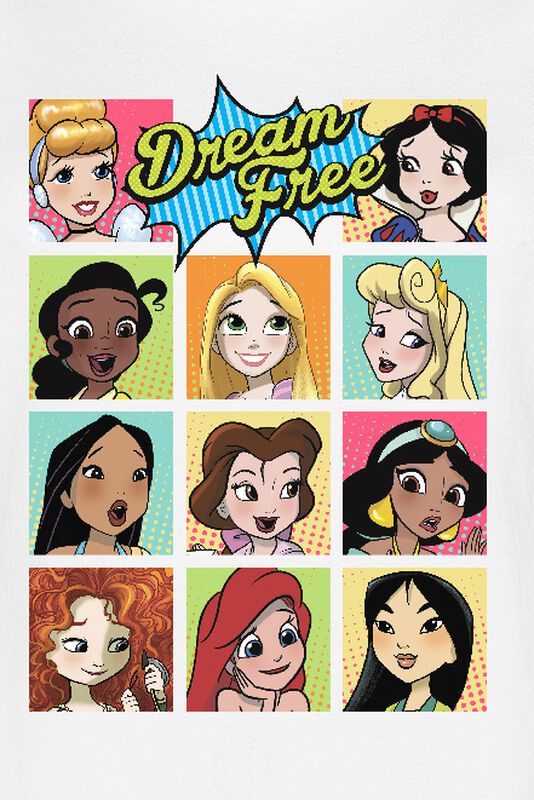 Filme & Serien Bekleidung Comic Portraits | Disney Princess T-Shirt