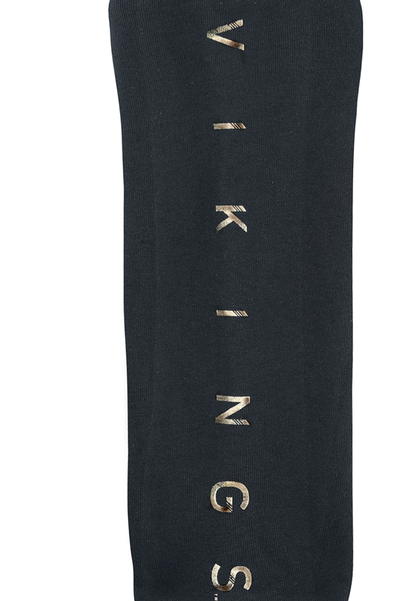 Vikings Logo Kapuzenpullover schwarz
